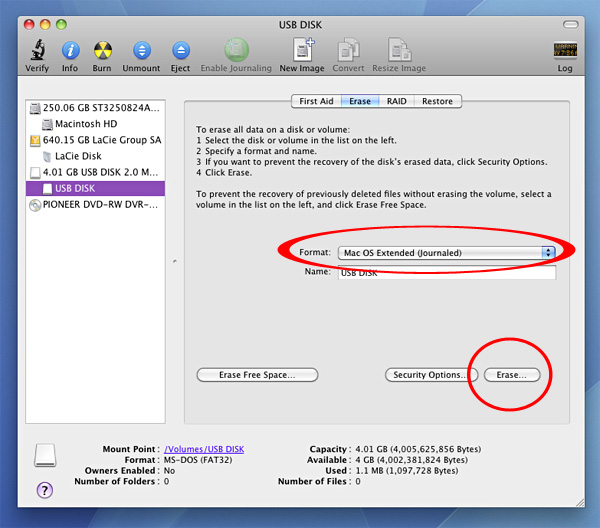 how ot reformat san disk cruzer for windows and mac